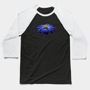 Blue flower and bee design Baseball T-Shirt